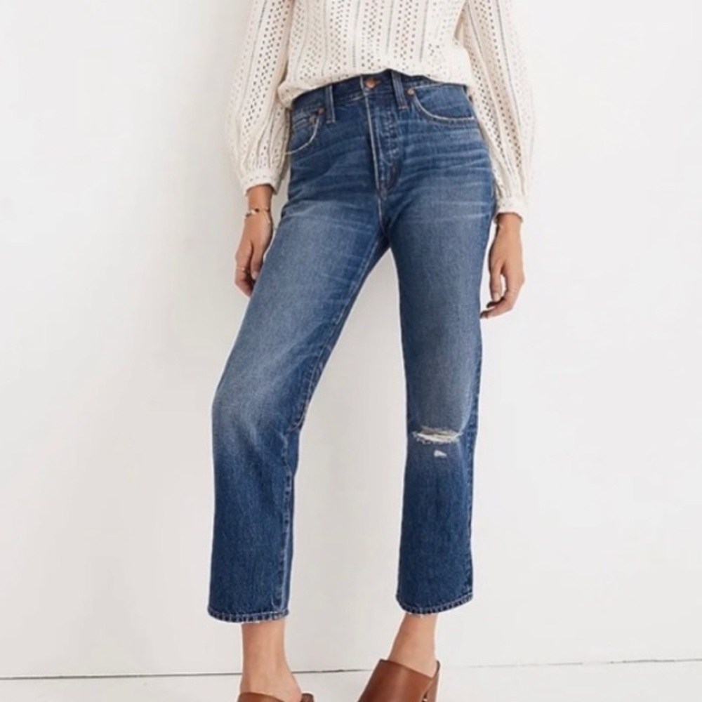Madewell Straight Leg Jeans - Classic Blue